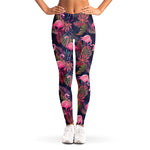 Tropical Flamingo Aloha Pattern Print Women's Leggings
