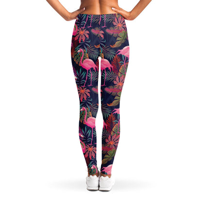 Tropical Flamingo Aloha Pattern Print Women's Leggings
