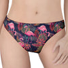 Tropical Flamingo Aloha Pattern Print Women's Thong