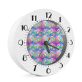 Tropical Flamingo And Hibiscus Print Alarm Clock