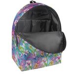 Tropical Flamingo And Hibiscus Print Backpack