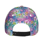 Tropical Flamingo And Hibiscus Print Baseball Cap