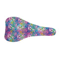 Tropical Flamingo And Hibiscus Print Bicycle Seat Cover