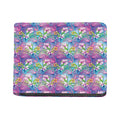 Tropical Flamingo And Hibiscus Print Bifold Wallet