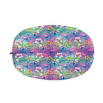 Tropical Flamingo And Hibiscus Print Car Side Mirror Covers