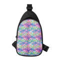 Tropical Flamingo And Hibiscus Print Sling Bag