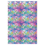 Tropical Flamingo And Hibiscus Print Curtain