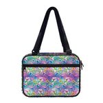Tropical Flamingo And Hibiscus Print Double Strap Bible Bag