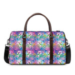 Tropical Flamingo And Hibiscus Print Duffle Bag