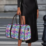 Tropical Flamingo And Hibiscus Print Duffle Bag