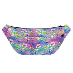 Tropical Flamingo And Hibiscus Print Fanny Pack