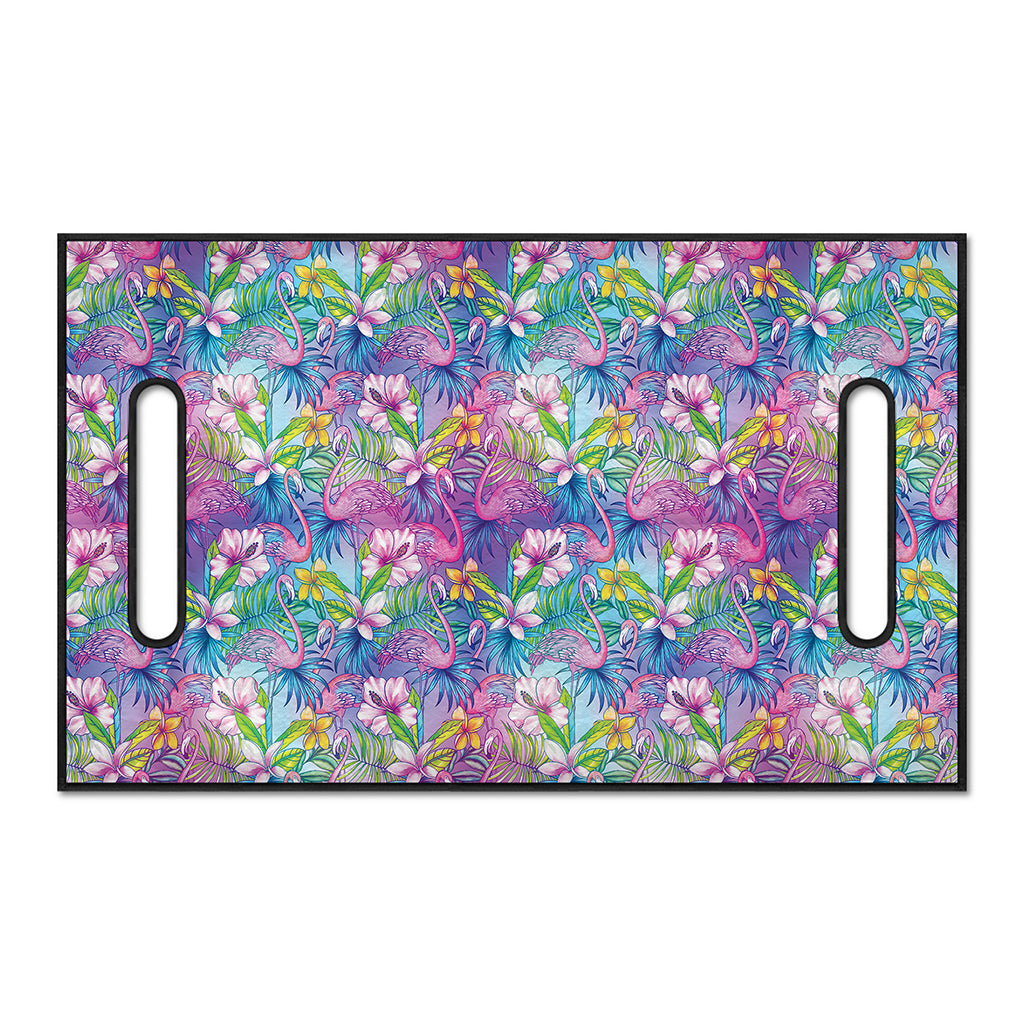 Tropical Flamingo And Hibiscus Print Golf Cart Seat Cover