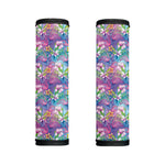 Tropical Flamingo And Hibiscus Print Handle Covers