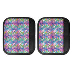 Tropical Flamingo And Hibiscus Print Handle Covers