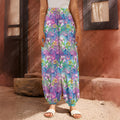 Tropical Flamingo And Hibiscus Print Harem Pants
