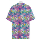 Tropical Flamingo And Hibiscus Print Hawaiian Shirt