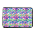 Tropical Flamingo And Hibiscus Print Kitchen Mat