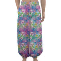 Tropical Flamingo And Hibiscus Print Lantern Pants