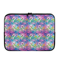 Tropical Flamingo And Hibiscus Print Laptop Sleeve