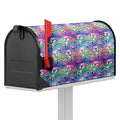Tropical Flamingo And Hibiscus Print Mailbox Cover