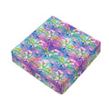 Tropical Flamingo And Hibiscus Print Outdoor Seat Cushion Cover