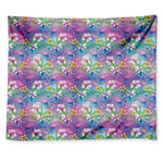 Tropical Flamingo And Hibiscus Print Tapestry