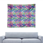 Tropical Flamingo And Hibiscus Print Tapestry