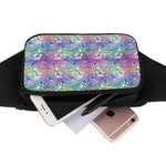 Tropical Flamingo And Hibiscus Print Waist Bag