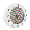 Tropical Floral Flamingo Pattern Print Alarm Clock