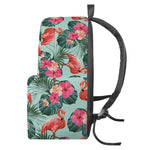 Tropical Floral Flamingo Pattern Print Backpack