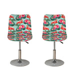 Tropical Floral Flamingo Pattern Print Bar Stool Covers