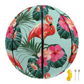 Tropical Floral Flamingo Pattern Print Basketball