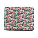 Tropical Floral Flamingo Pattern Print Bifold Wallet