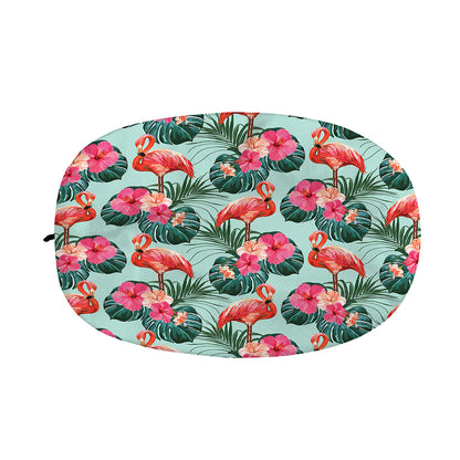 Tropical Floral Flamingo Pattern Print Car Side Mirror Covers