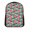 Tropical Floral Flamingo Pattern Print Casual Backpack