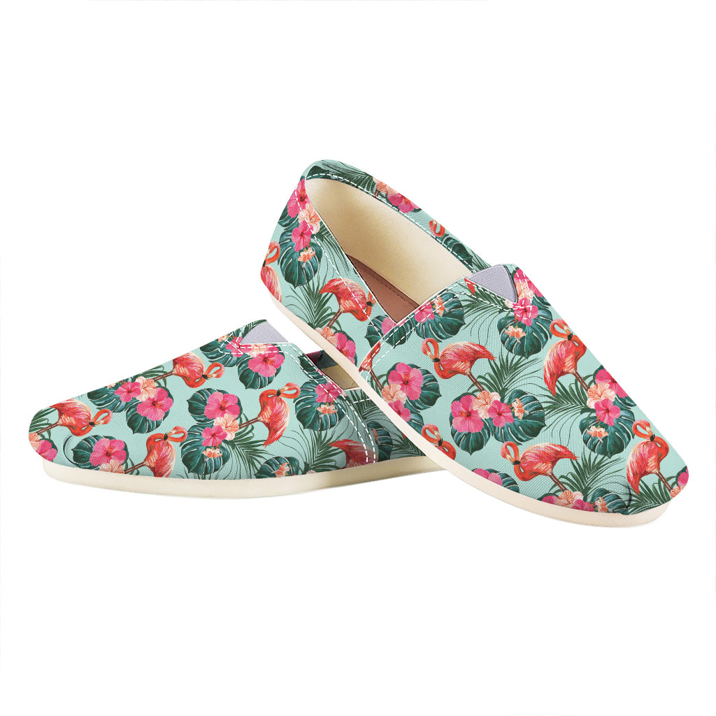 Tropical Floral Flamingo Pattern Print Casual Shoes