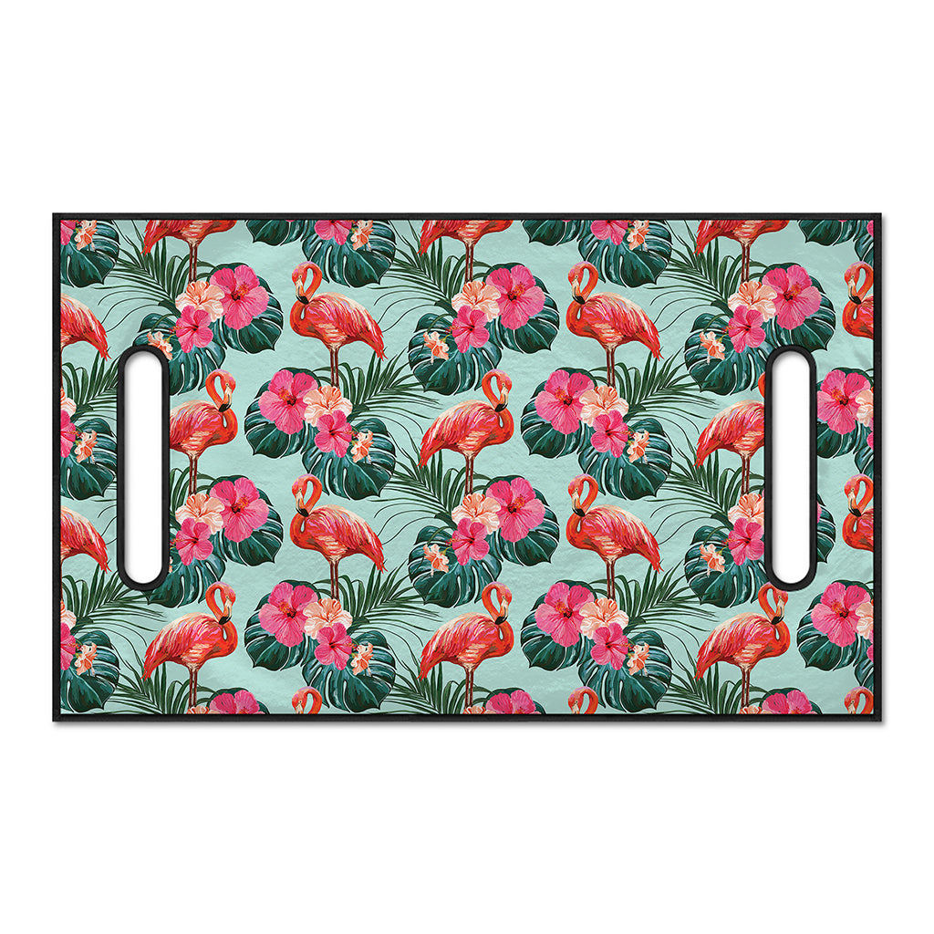 Tropical Floral Flamingo Pattern Print Golf Cart Seat Cover