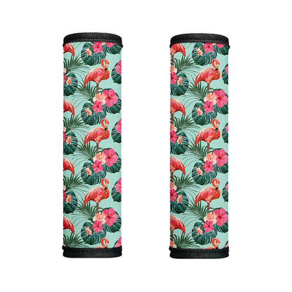 Tropical Floral Flamingo Pattern Print Handle Covers