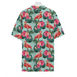 Tropical Floral Flamingo Pattern Print Hawaiian Shirt
