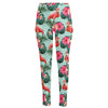 Tropical Floral Flamingo Pattern Print High-Waisted Pocket Leggings