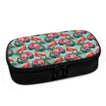 Tropical Floral Flamingo Pattern Print Insulin Cooler Travel Case