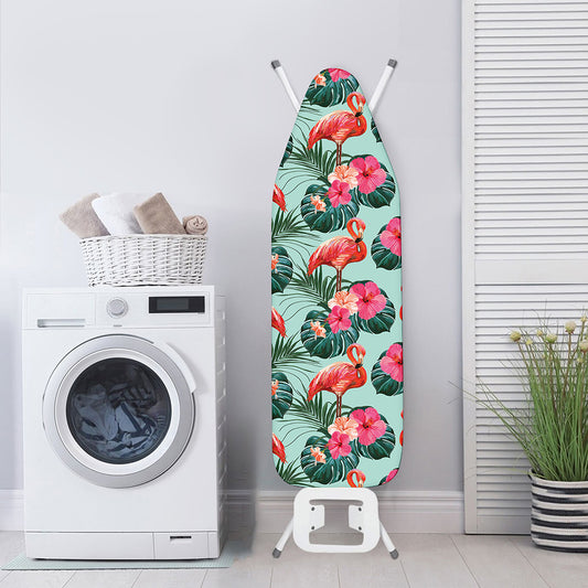 Tropical Floral Flamingo Pattern Print Ironing Board Cover