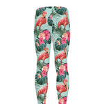 Tropical Floral Flamingo Pattern Print Men's leggings