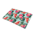 Tropical Floral Flamingo Pattern Print Pet Cooling Mat Cover