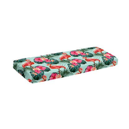 Tropical Floral Flamingo Pattern Print Piano Keyboard Cover