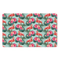 Tropical Floral Flamingo Pattern Print Polyester Doormat