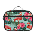 Tropical Floral Flamingo Pattern Print Portable Lunch Bag