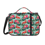 Tropical Floral Flamingo Pattern Print Shoulder Strap Bible Bag