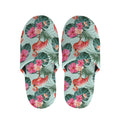 Tropical Floral Flamingo Pattern Print Slippers