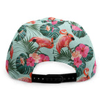 Tropical Floral Flamingo Pattern Print Snapback Cap